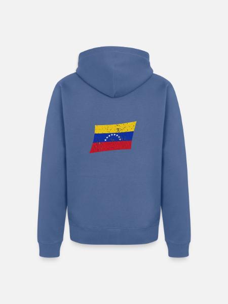 Venezuela - Unisex Premium Bio Zip Hoodie - Taubenblau