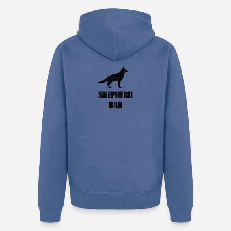 berger allemand - Veste à capuche bio Premium Unisexe - bleu pigeon