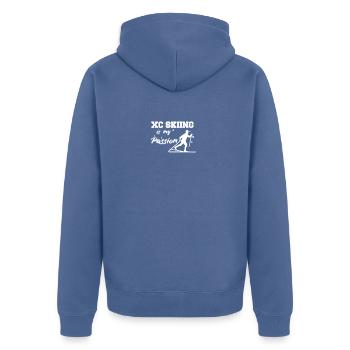 Ski de fond Ski de fond - Veste à capuche bio Premium Unisexe - bleu pigeon - Dos - Nico (187cm)