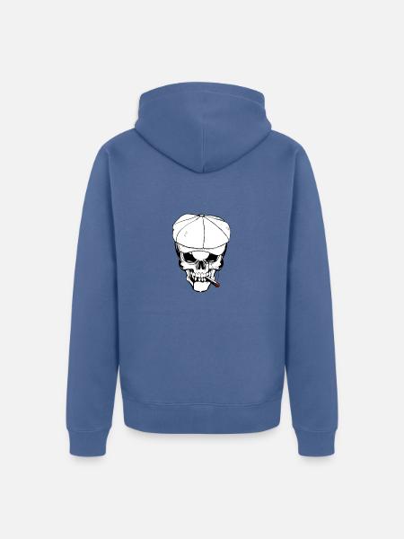 Der Hutmann - Unisex Premium Bio Zip Hoodie - Taubenblau