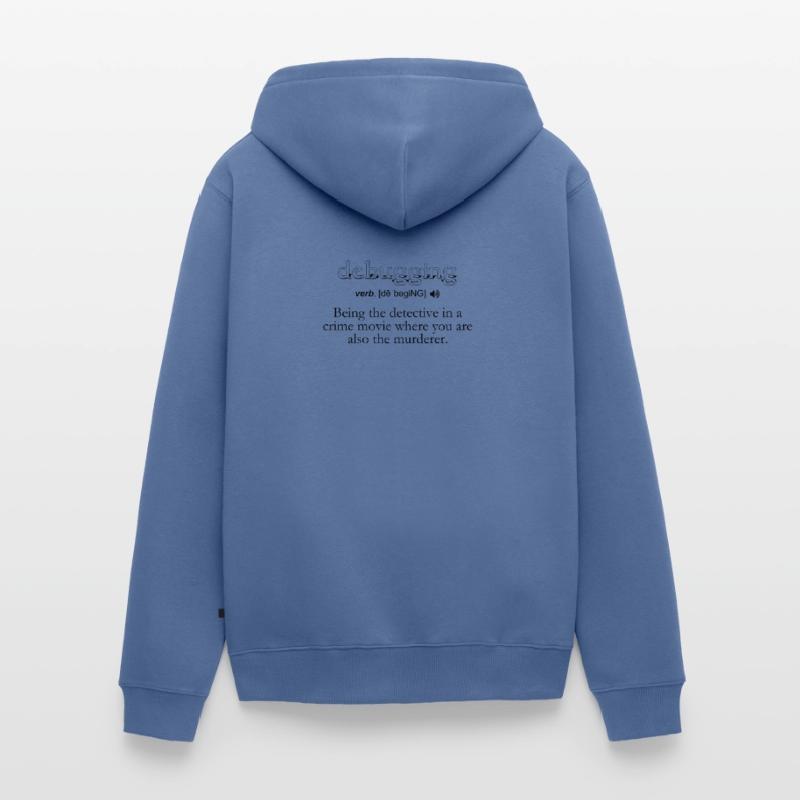 Debugdefinition - Computer Science Programmer Unisex Premium Bio Zip Hoodie