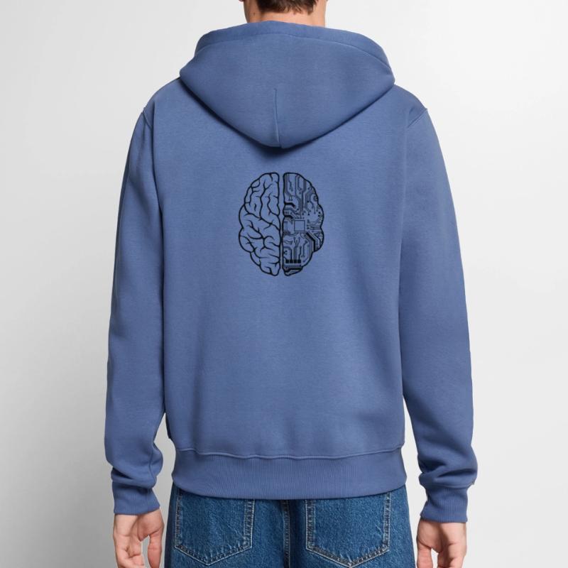 Programmeur Codeur - Développeur Programmation Brain Fun Veste à capuche bio Premium Unisexe