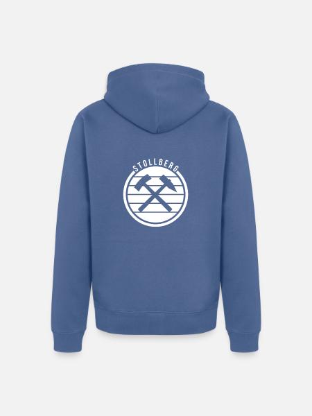 Stollberg Symbol Design3 - Unisex Premium Bio Zip Hoodie - Taubenblau