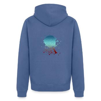 Padel Paddle Raquette Tennis Sport I Cadeau - Veste à capuche bio Premium Unisexe - bleu pigeon - Dos - Nico (187cm)