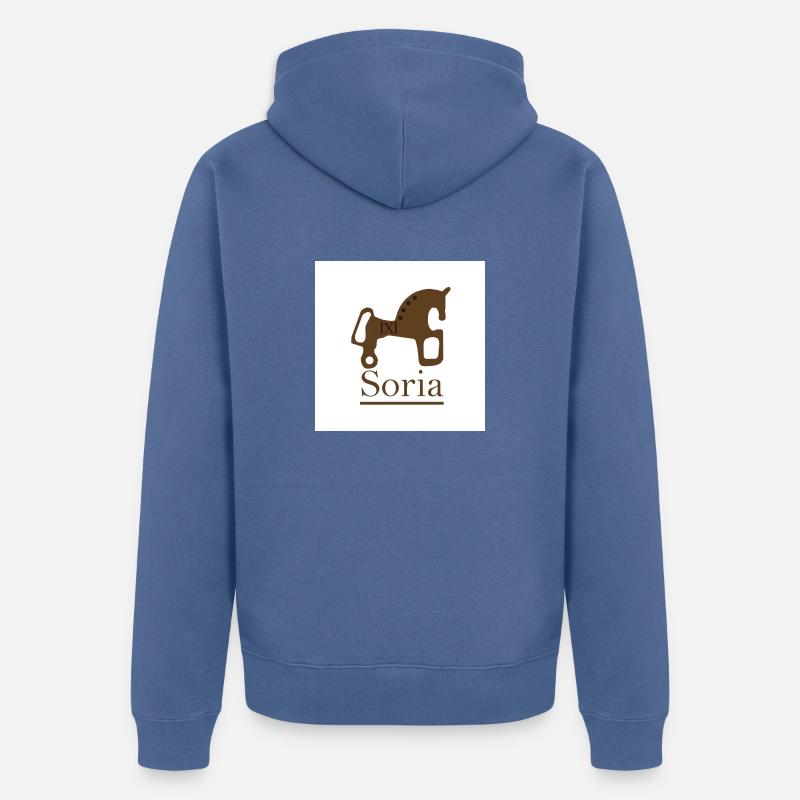 Soria - Veste à capuche bio Premium Unisexe - bleu pigeon