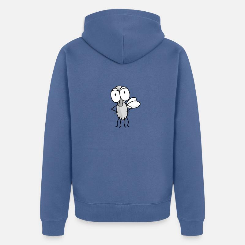 Nœud papillon de service - Veste à capuche bio Premium Unisexe - bleu pigeon