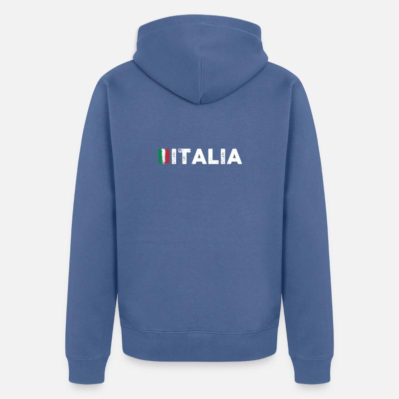 request_image_needed - Unisex Premium Bio Zip Hoodie - Taubenblau