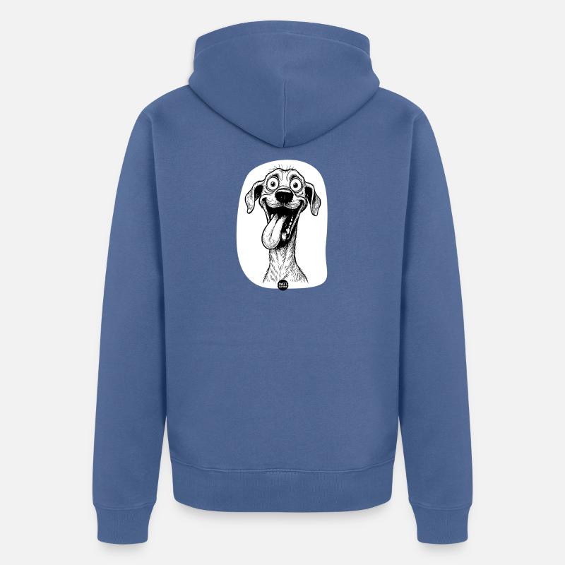 Mode Goofy certifié - Veste à capuche bio Premium Unisexe - bleu pigeon