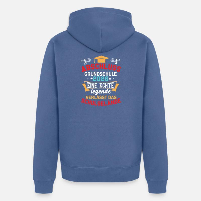 Abschluss 2026: Eine echte Legende - Unisex Premium Bio Zip Hoodie - Taubenblau