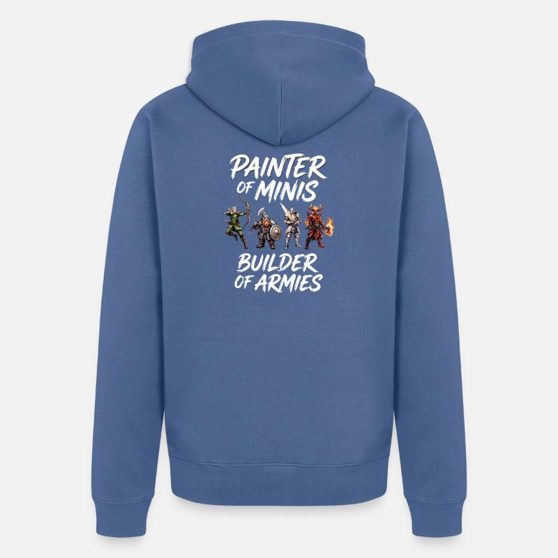 Malmaster Minis – Bâtisseurs des Armées - Veste à capuche bio Premium Unisexe - bleu pigeon