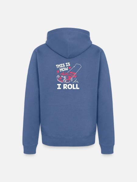 Landschaftsgärtner Gärtner Gärtnerei Garten - Unisex Premium Bio Zip Hoodie - Taubenblau