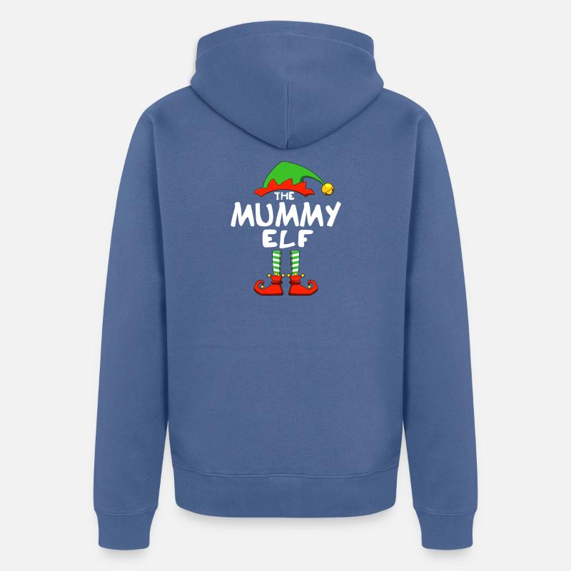 Elfe momie - Veste à capuche bio Premium Unisexe - bleu pigeon