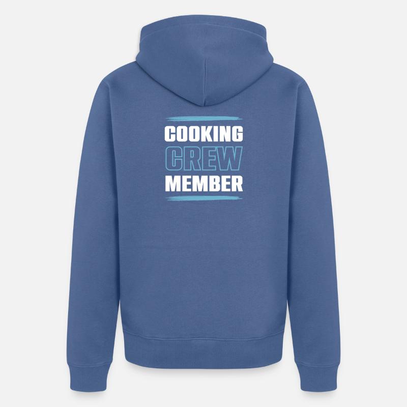 Équipe de cuisine - Veste à capuche bio Premium Unisexe - bleu pigeon