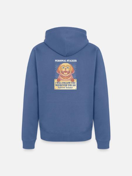 Shih Tzu - Unisex Premium Bio Zip Hoodie - Taubenblau