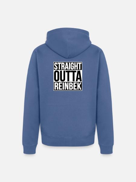Straight Outta Reinbek - Unisex Premium Organic Zip Hoodie - stone blue