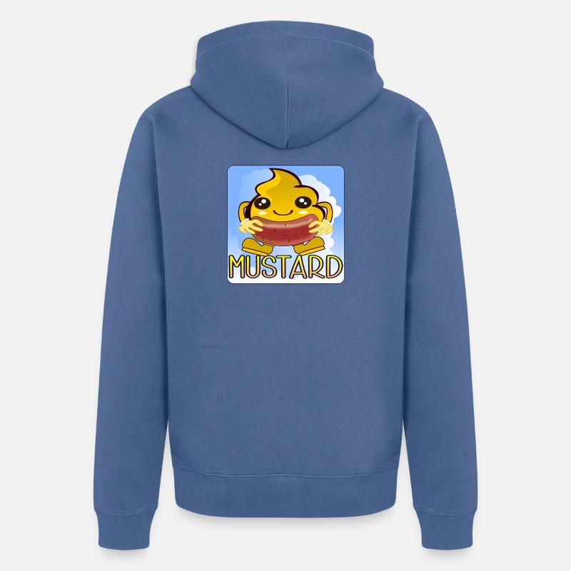 BARBECUE À LA MOUTARDE - Veste à capuche bio Premium Unisexe - bleu pigeon