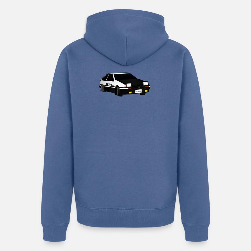 Initial D Dérive Akina - Veste à capuche bio Premium Unisexe - bleu pigeon