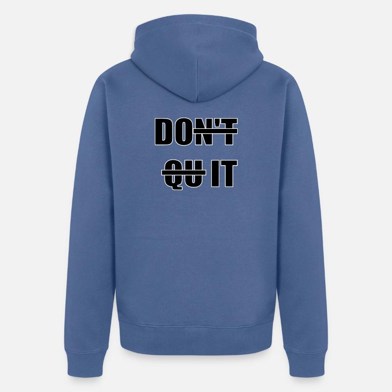 DO IT - Veste à capuche bio Premium Unisexe - bleu pigeon
