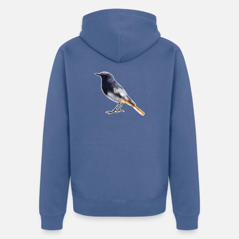 Redstart.1 - Veste à capuche bio Premium Unisexe - bleu pigeon