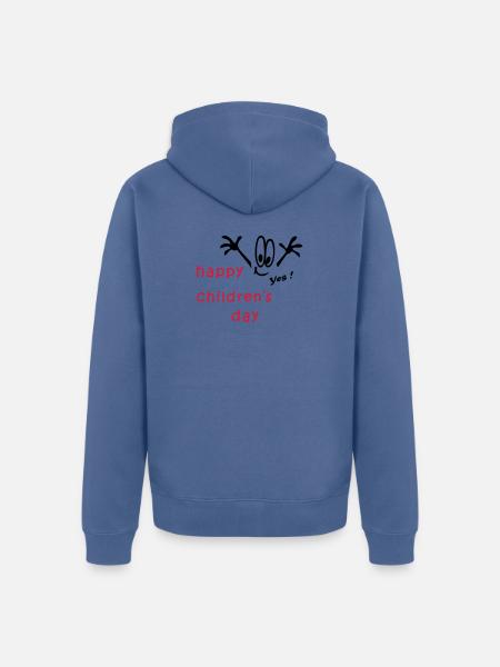 Children's Day, Children's Day - Unisex Premium Organic Zip Hoodie - stone blue