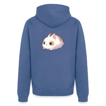 Lapin - Veste à capuche bio Premium Unisexe - bleu pigeon - Dos - Nico (187cm)