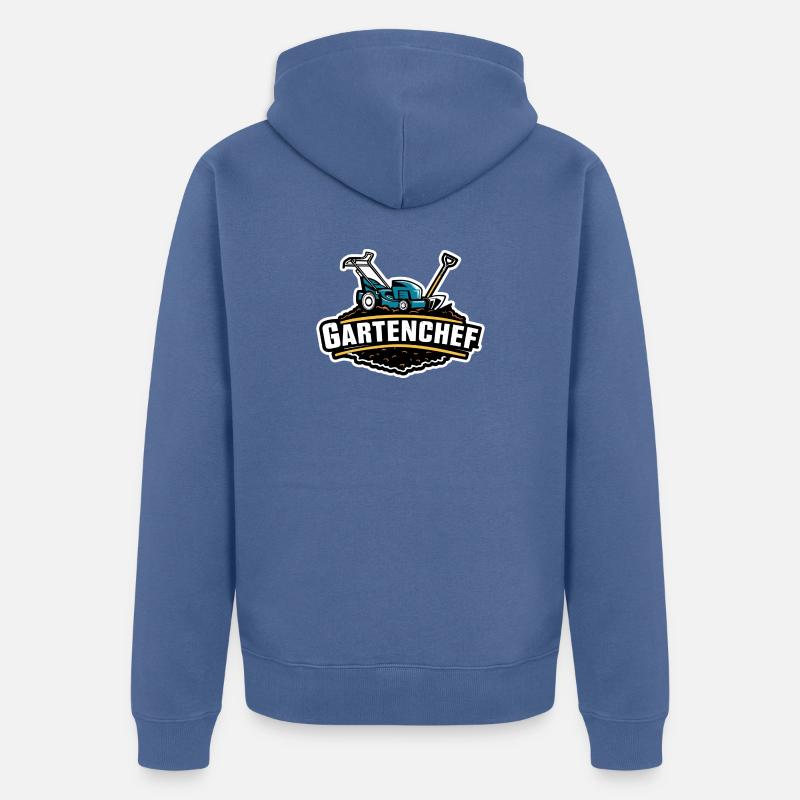 Responsable de jardin de jardinage - Veste à capuche bio Premium Unisexe - bleu pigeon