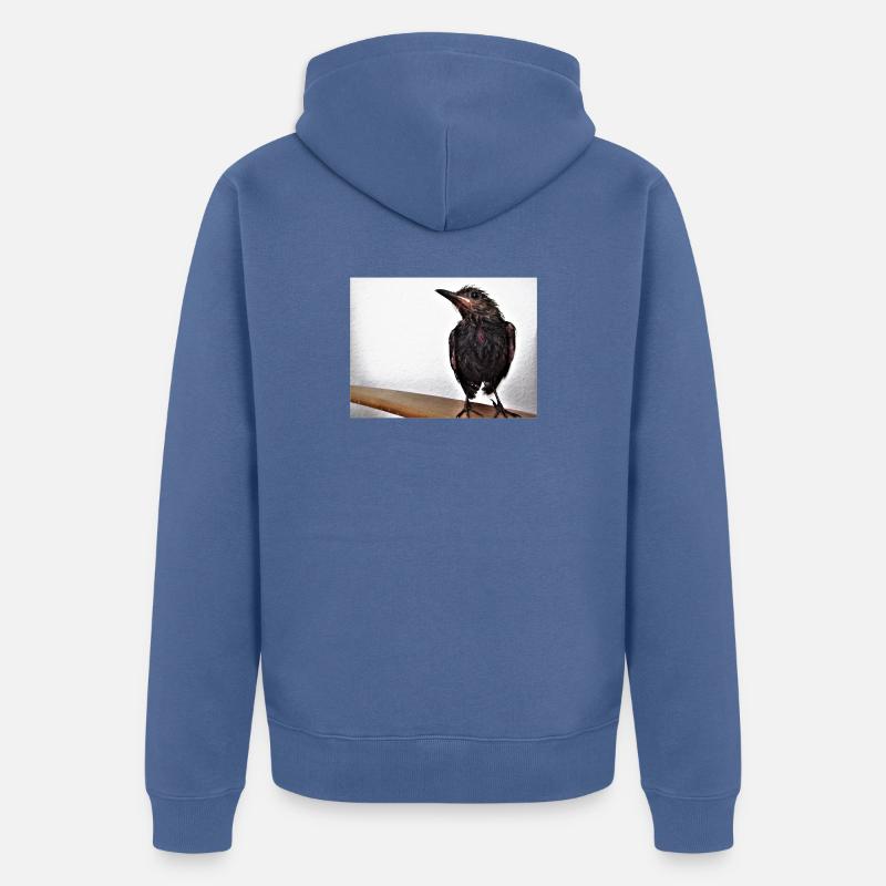 Fraîchement baignée - Veste à capuche bio Premium Unisexe - bleu pigeon