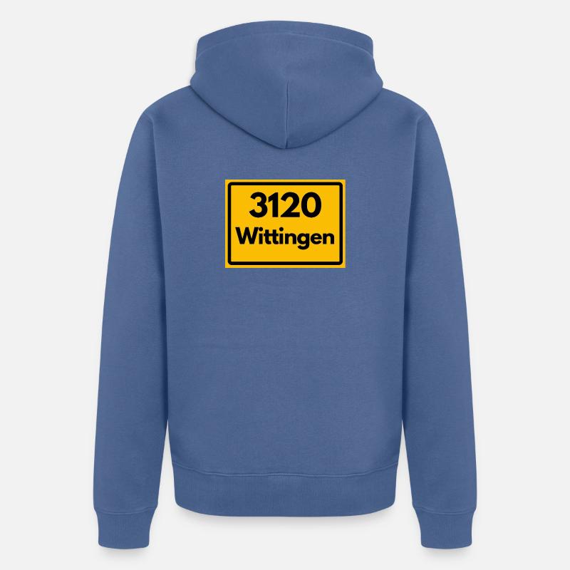 ANCIEN CODE POSTAL RETRO 3120 WITTRINGEN - Veste à capuche bio Premium Unisexe - bleu pigeon