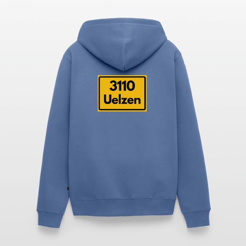 OLD POSTCODE ZIP CODE 3110 UELZEN HUNDERTWASSER Unisex Premium Organic Zip Hoodie