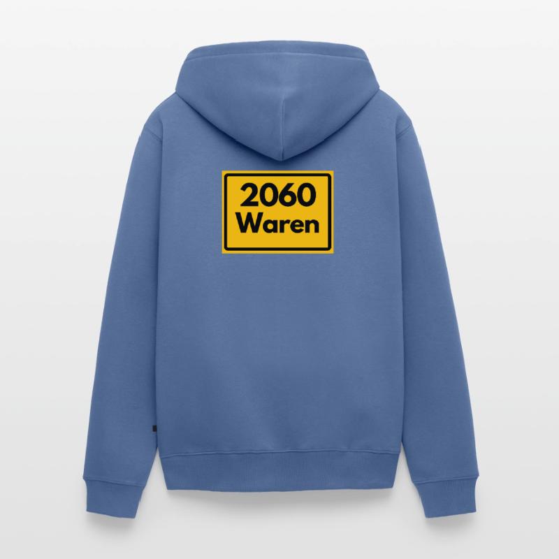 OLD POSTCODE POSTCODE RETRO 2060 WAREN MÜRITZ Unisex Premium Organic Zip Hoodie