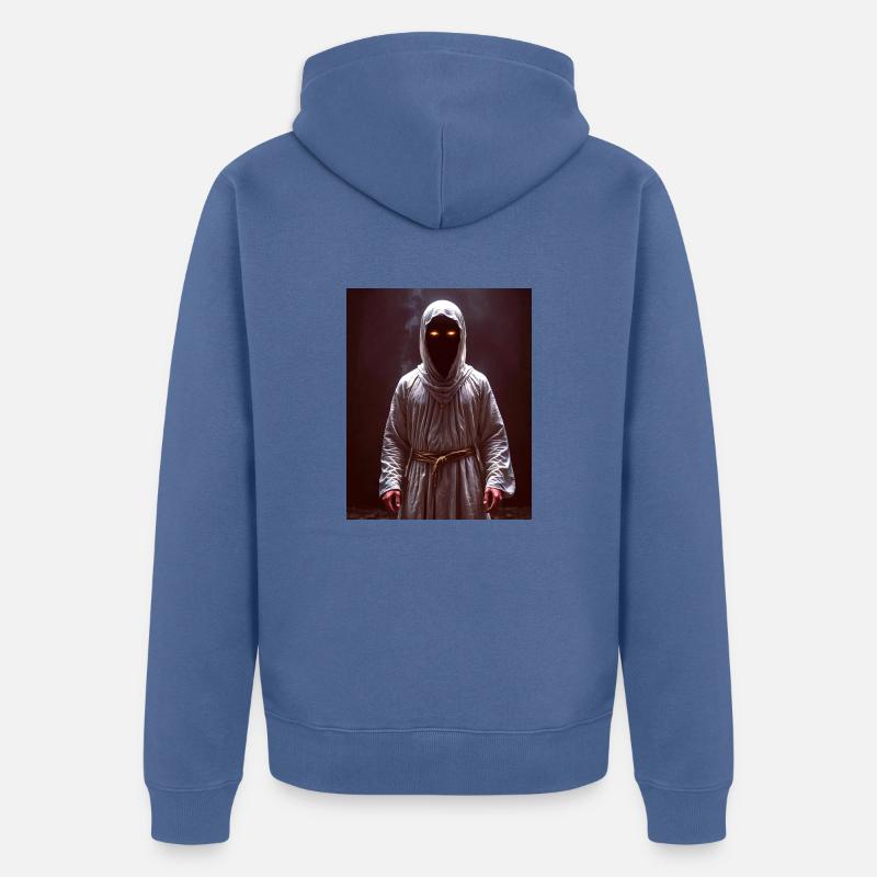 Noppera-bō Geist, der regungslos dasteht, - Unisex Premium Bio Zip Hoodie - Taubenblau