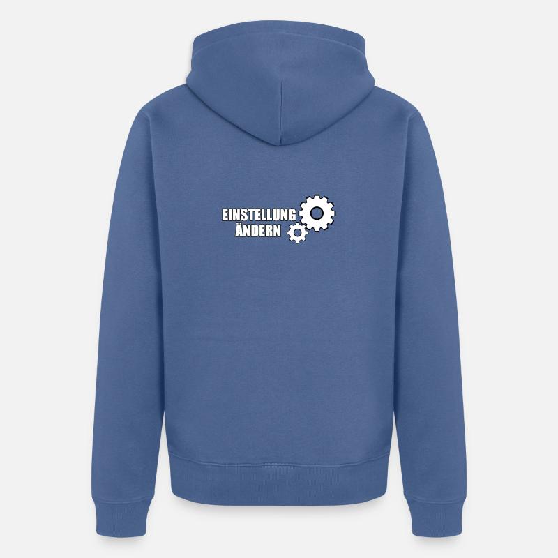 MODIFIER LE PARAMÈTRE - Veste à capuche bio Premium Unisexe - bleu pigeon