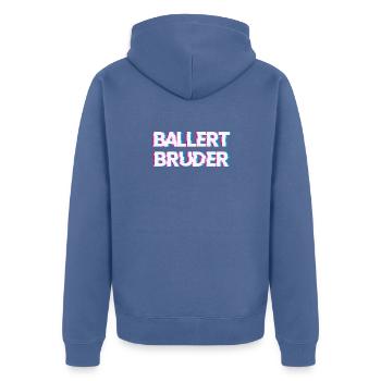 Hardtekk Tekk - Veste à capuche bio Premium Unisexe - bleu pigeon - Dos - Nico (187cm)