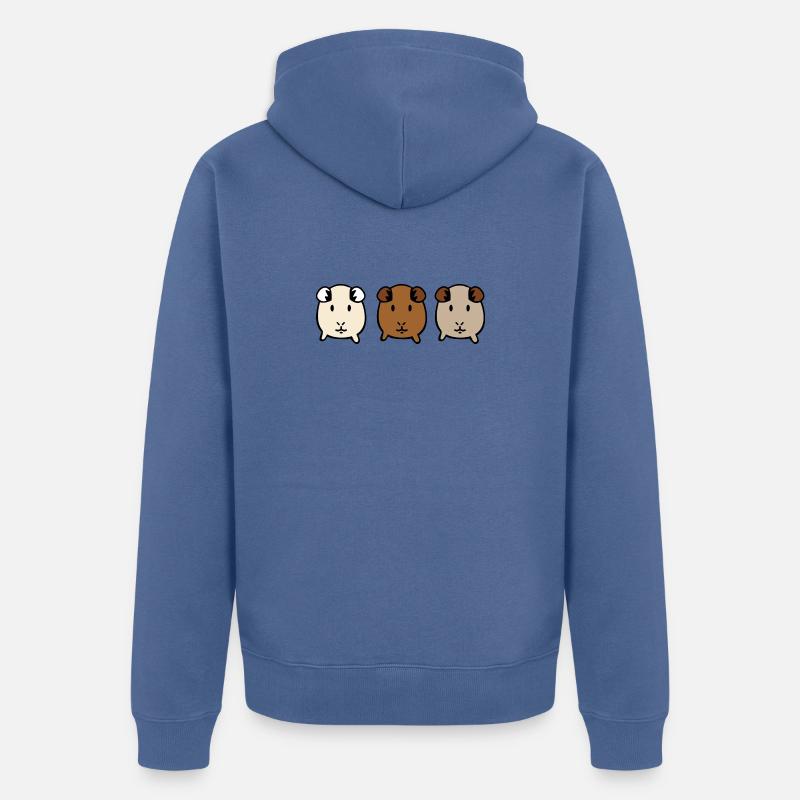 Cobaye - Veste à capuche bio Premium Unisexe - bleu pigeon