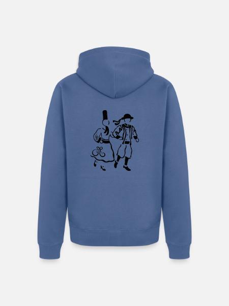 Breizh - Unisex Premium Bio Zip Hoodie - Taubenblau