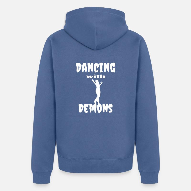 Danse Musique de danse - Veste à capuche bio Premium Unisexe - bleu pigeon
