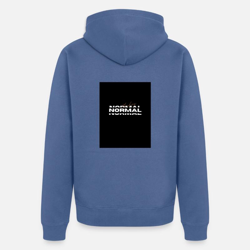 7813BB74 503B 4229 9E11 AB8F8D6C95C2 - Veste à capuche bio Premium Unisexe - bleu pigeon