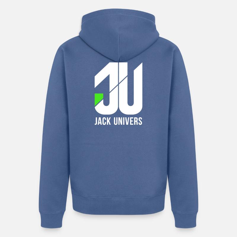 Jack Univers - Veste à capuche bio Premium Unisexe - bleu pigeon