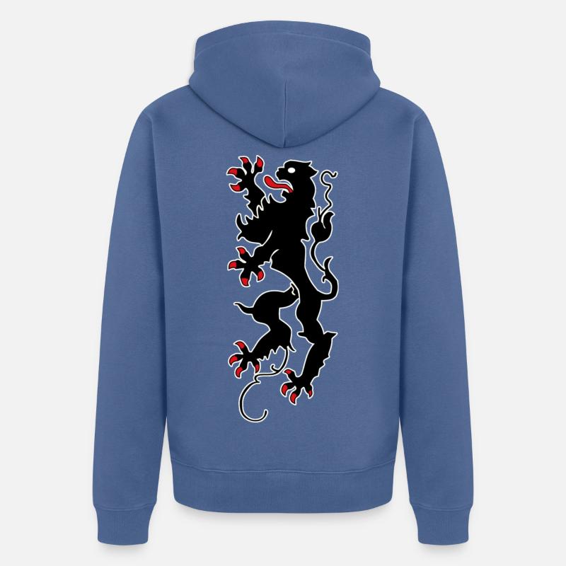 Chemnitz Lion - Chemnitz - Veste à capuche bio Premium Unisexe - bleu pigeon