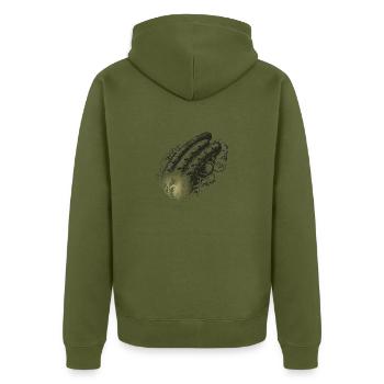 saucisse - Veste à capuche bio Premium Unisexe - kaki - Dos - Nico (187cm)