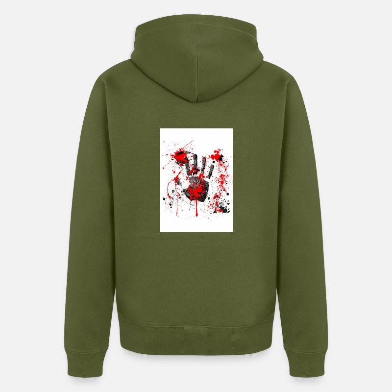 1000005585 - Veste à capuche bio Premium Unisexe - kaki