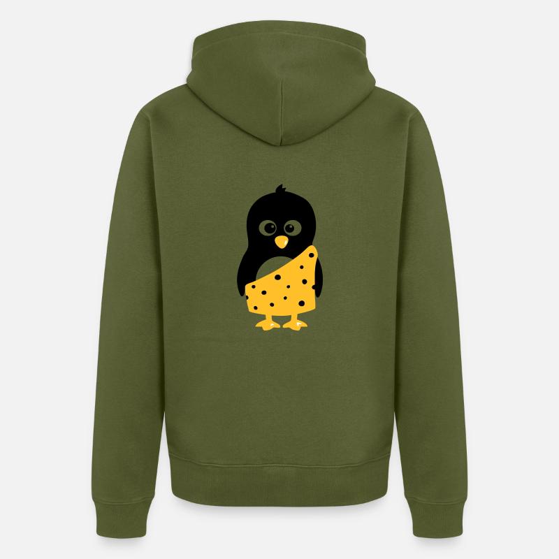 Pingouin Tarzan - Veste à capuche bio Premium Unisexe - kaki