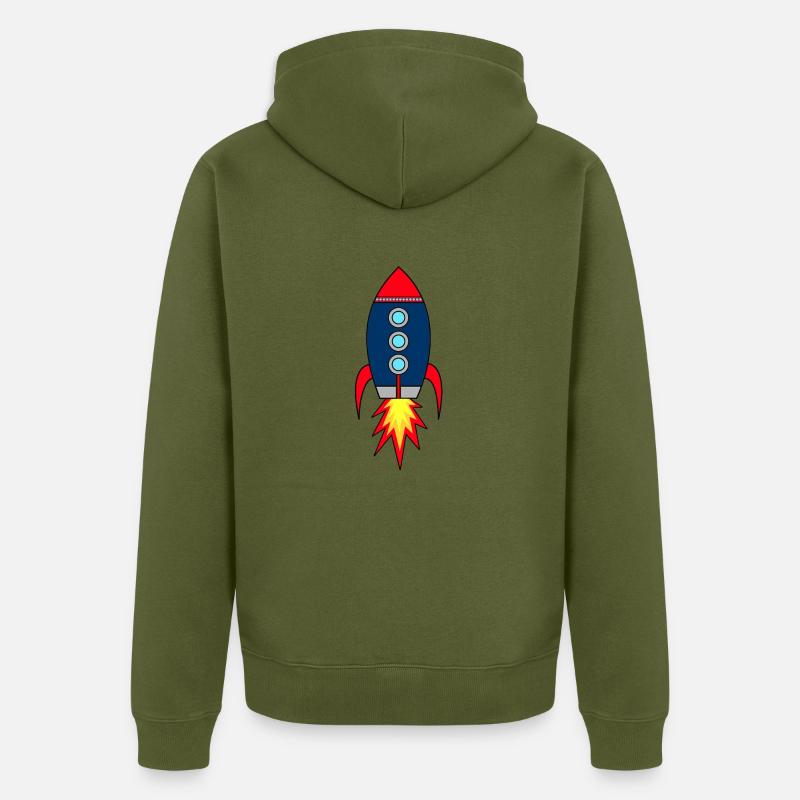Lancement de fusée Rocketman * - Veste à capuche bio Premium Unisexe - kaki