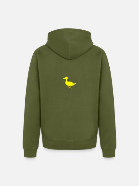 Canard canard - Veste à capuche bio Premium Unisexe - kaki