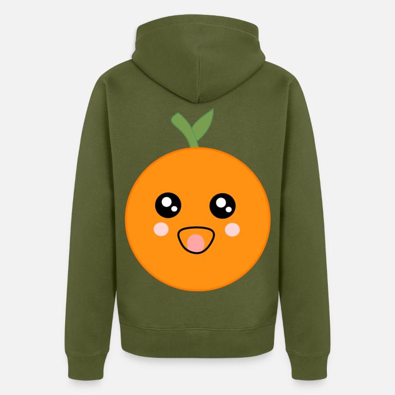 Carnaval, Carnaval, costume, Oranges - Veste à capuche bio Premium Unisexe - kaki