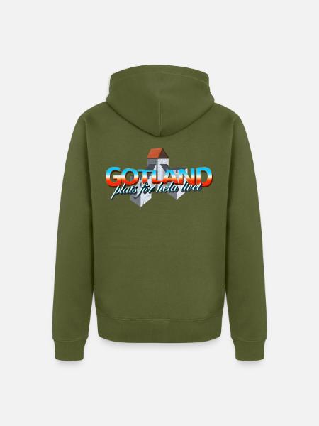 Gotland - Unisex Premium Organic Zip Hoodie - khaki