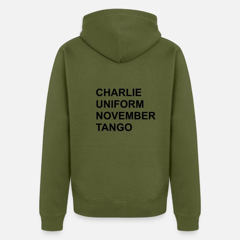 con - Veste à capuche bio Premium Unisexe - kaki