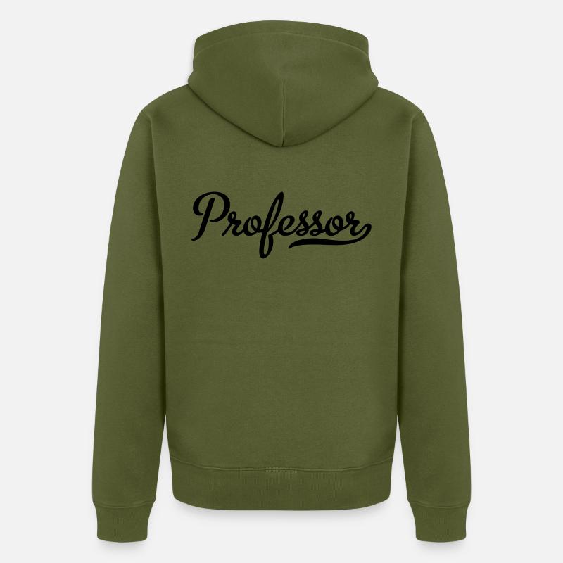 Professeur - Veste à capuche bio Premium Unisexe - kaki