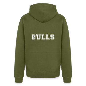 Bulls Sport Basketball Chicago USA Cadeau - Veste à capuche bio Premium Unisexe - kaki - Dos - Nico (187cm)