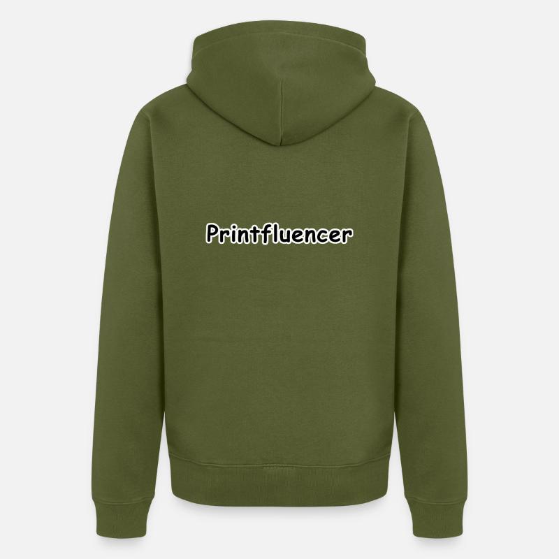 printfluencer 01 - Veste à capuche bio Premium Unisexe - kaki